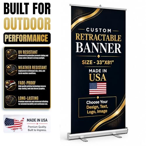 BABY CUDDLE BOX - BCB Print Custom Retractable Banner 33x81 | Personalized Pull Up Banner