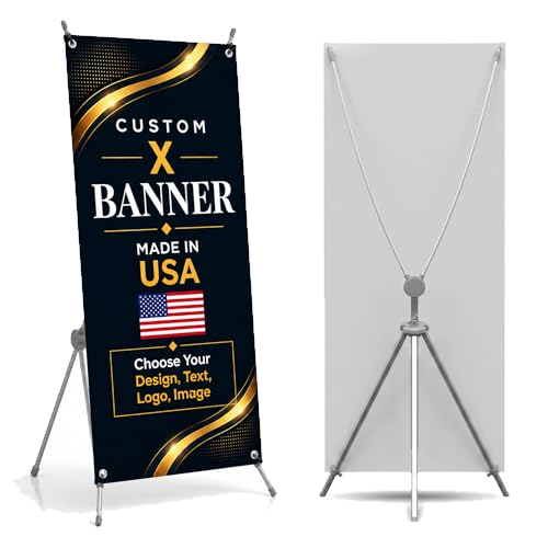 Custom X Stand Banner 30x65 by BCB Print | Personalized X Banner Stand